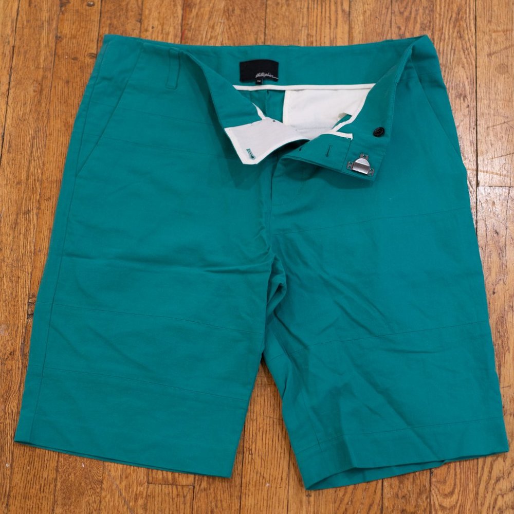 3.1 Phillip Lim Tapered Shorts W/Cross Variegated Seams